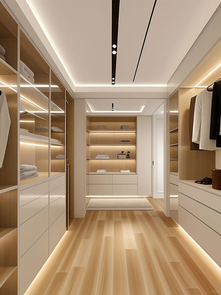 Dtc Furniture Hardware - Luksusowe otwarte szafy z oświetleniem LED,
