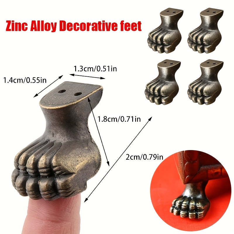 8 szt. Antyczne mosiężne nóżki – Furniture Hardware For Legs recenzja i cena