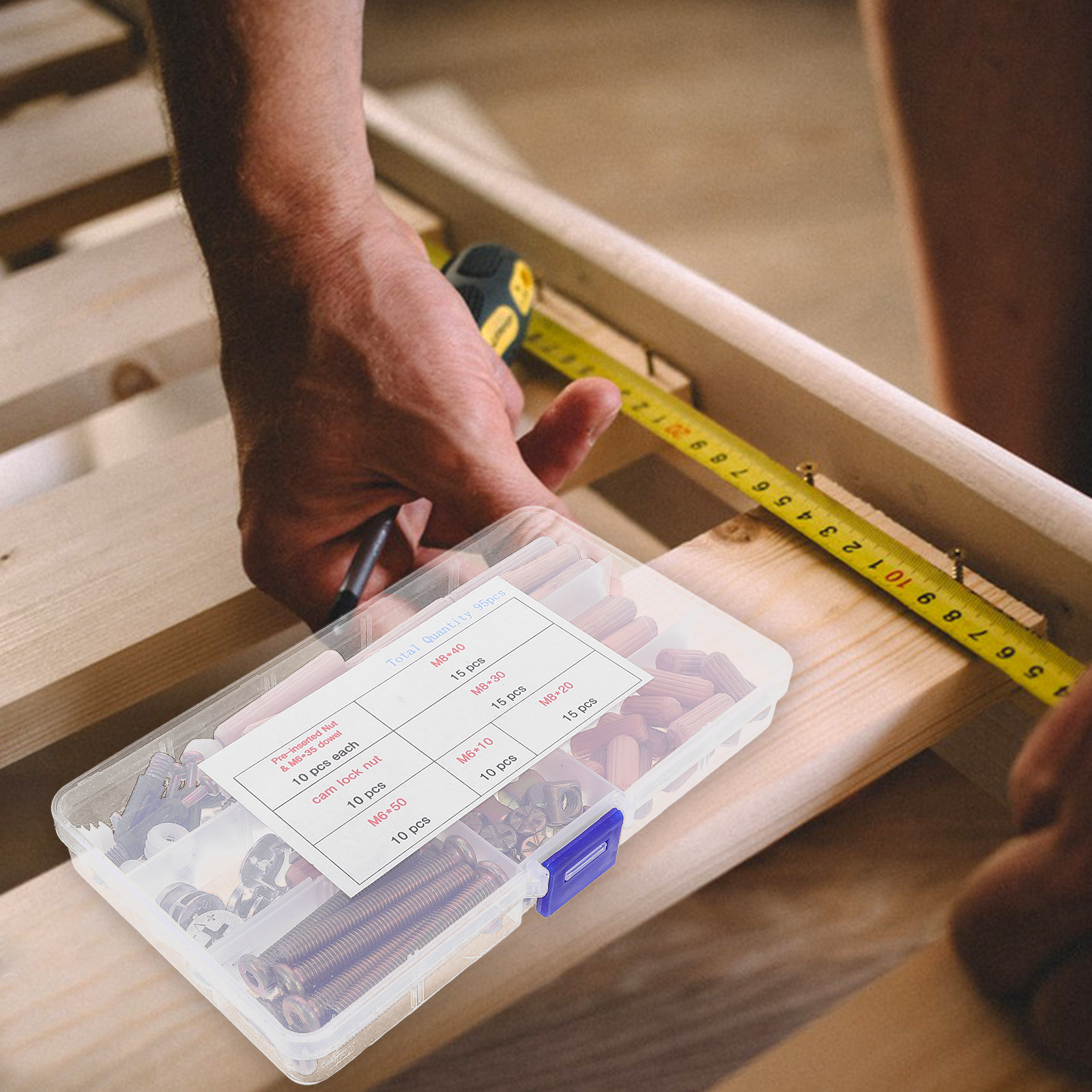 95-częściowy zestaw śrub i wkr – Furniture Hardware Bolts recenzja i cena